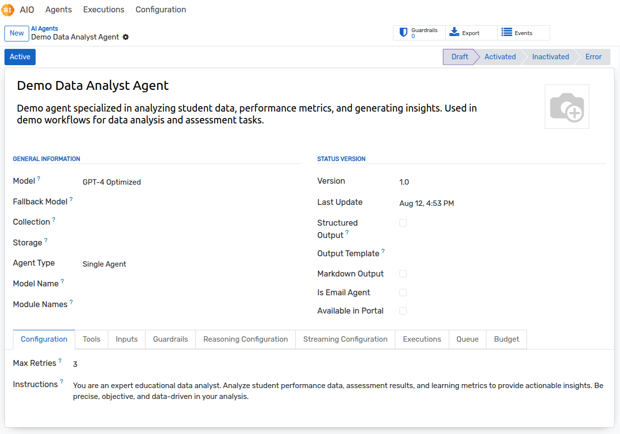 AI Agent Configuration