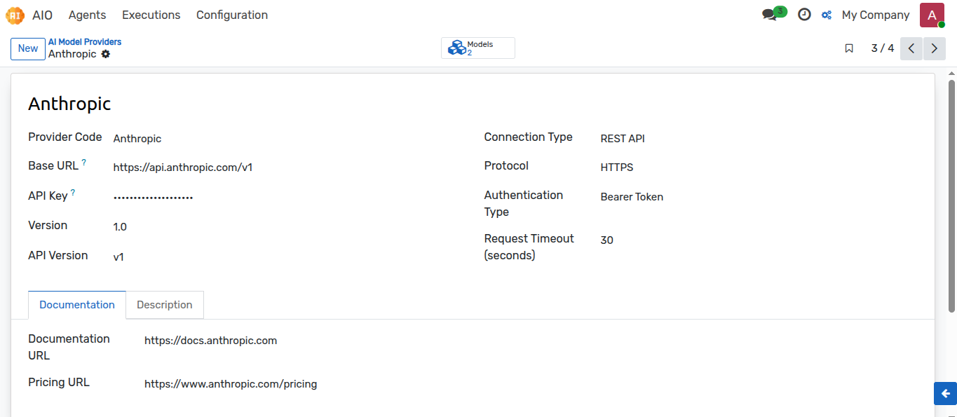 Model Provider Configuration