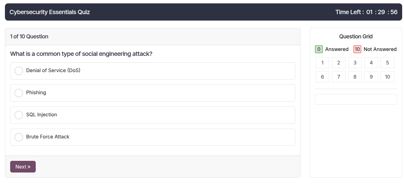 Optional Question Type