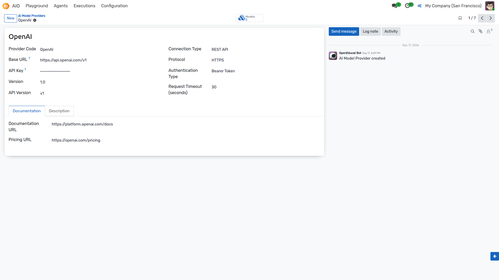 Provider Configuration
